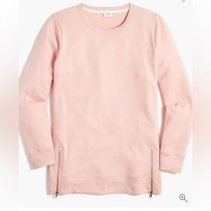 J.Crew factory pale pink zipper sweatshirt